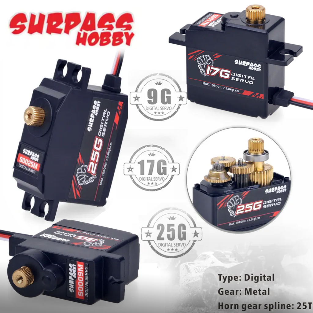 Rc Hobby Online - 4 Pezzi Servo Impermeabili SURPASS Hobby